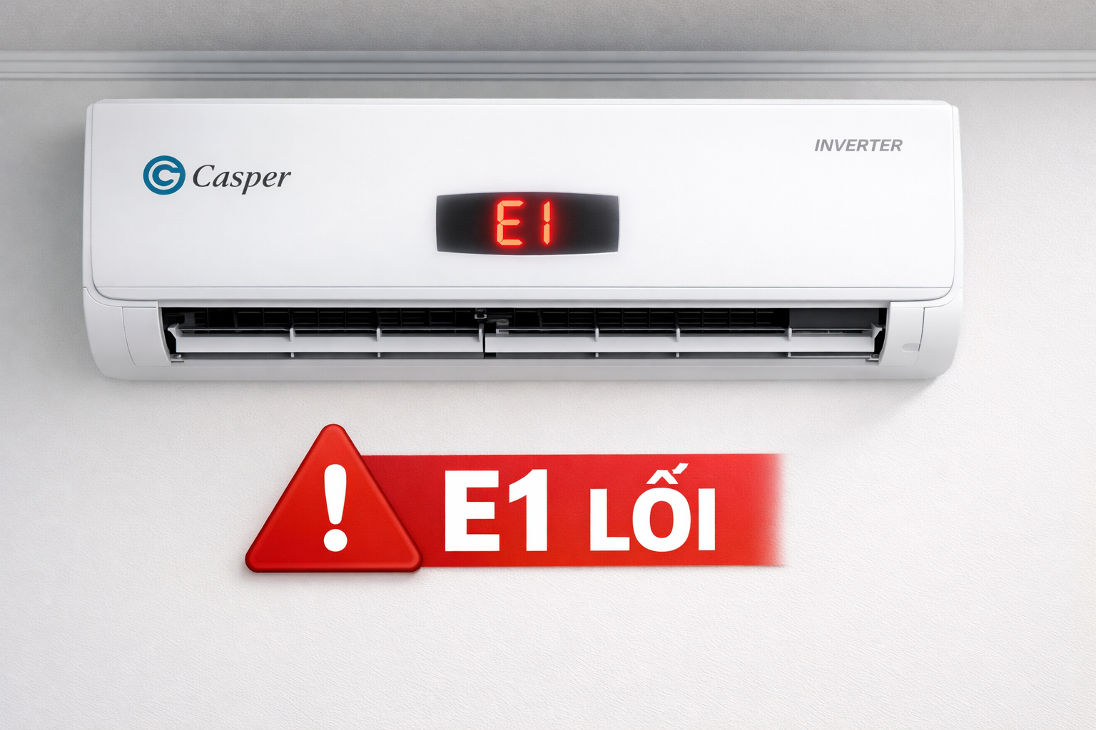 Điều hòa Casper báo lỗi E1