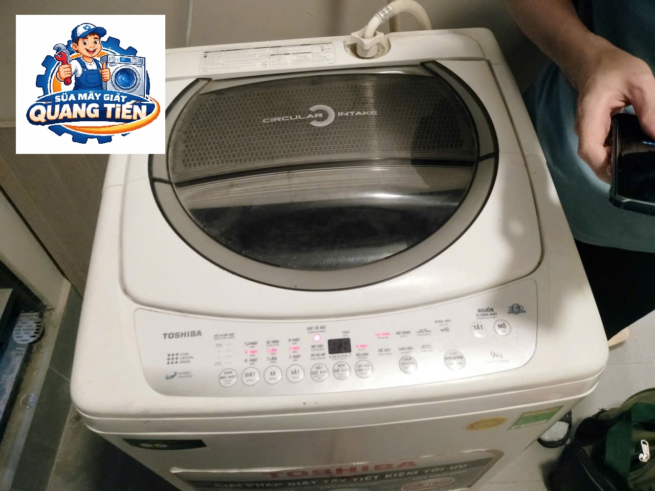 Sửa máy giặt cửa trên tại Thượng Thanh của Quang Tiến